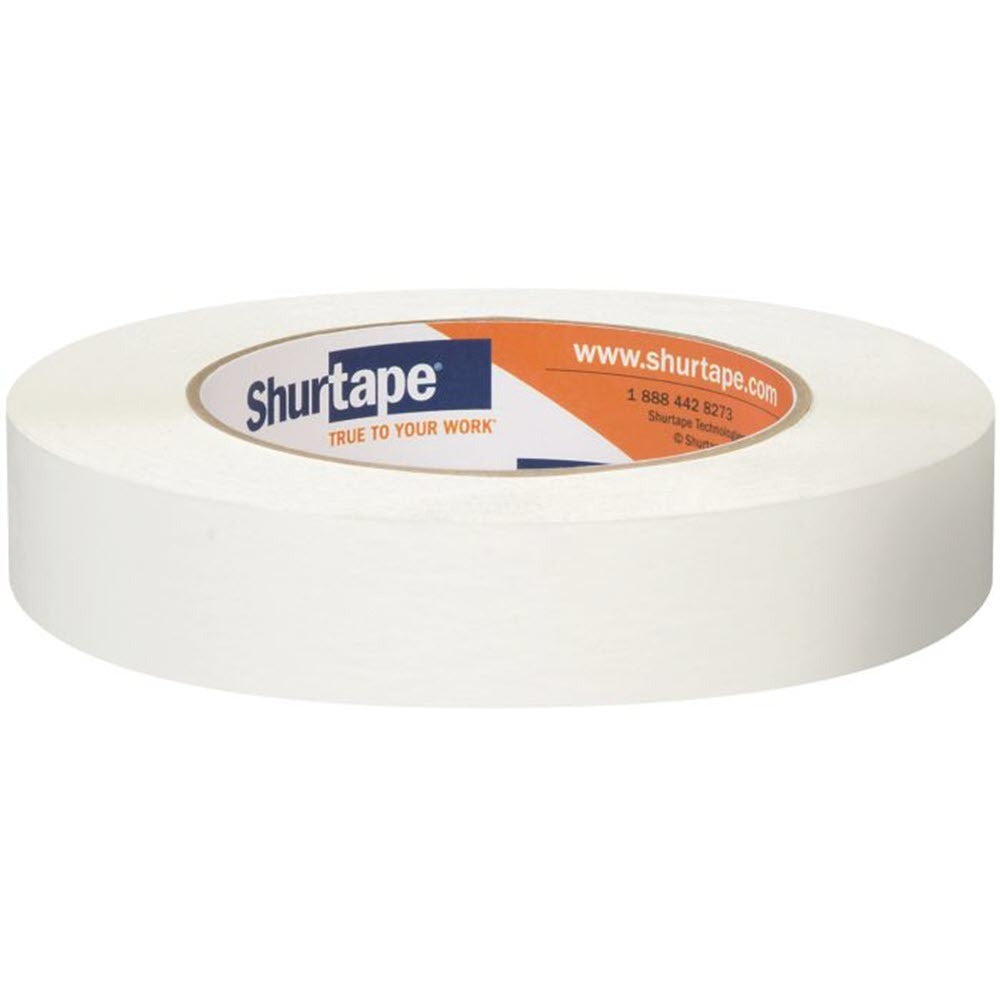 Shurtape FP-227 White Printable High Adhesion Flatback Tape - 24 mm x 55 M