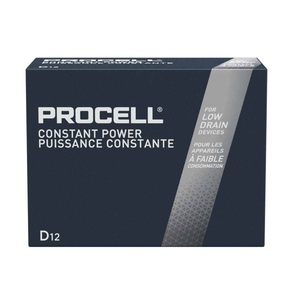 Piles alcalines Duracell Procell D - Paquet de 12