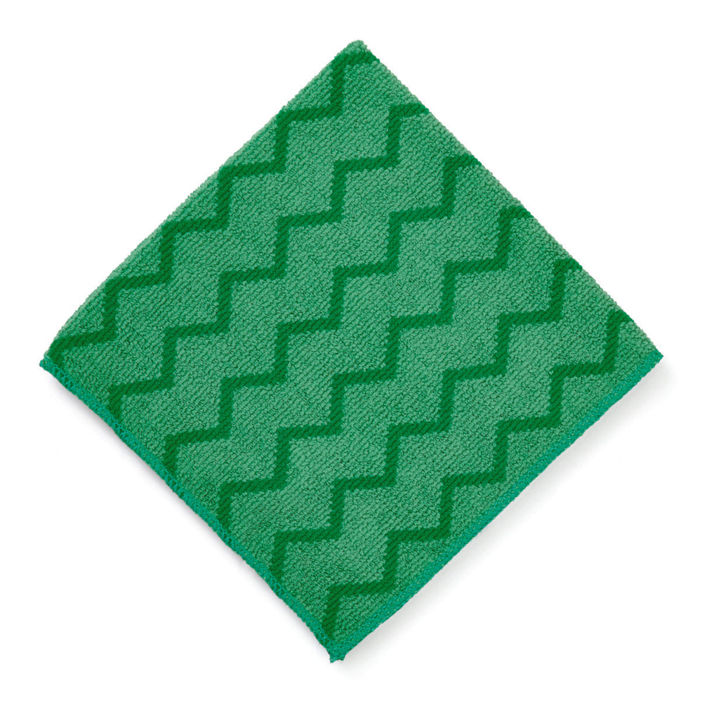 Rubbermaid HYGEN Microfiber General Purpose Cloth - Green 16" x 16"