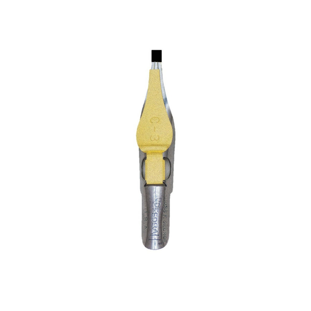 Stylos à pointe large Speedball Art Products - Lettrage - C3 plat - Paquet de 12