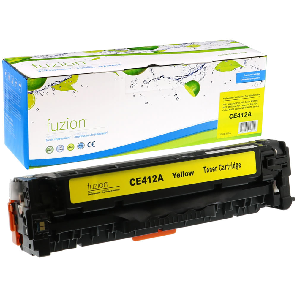 Cartouche de toner reconditionnée Fuzion HP 305A – Rendement standard – Jaune