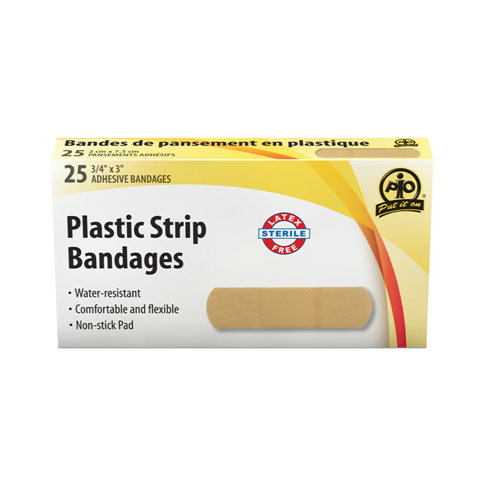 Wasip Plastic Strip Bandage - 25 Pack