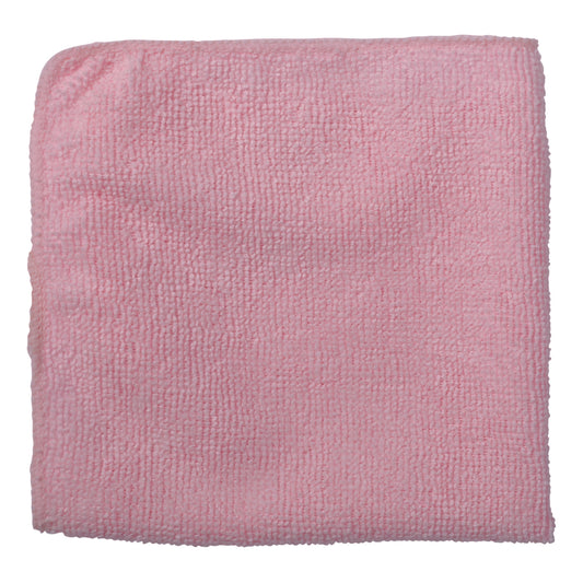 Rubbermaid Microfiber Light Duty Cloth - 12" x 12" - Pink