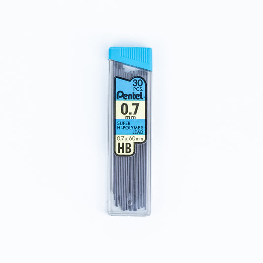 Recharges de mines Pentel Super Hi-Polymer - HB - 0,7 mm