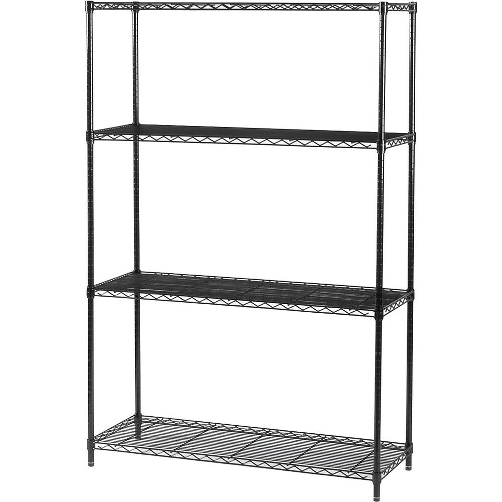 Étagère industrielle en fil métallique Safco, unité de base, 18 po x 48 po