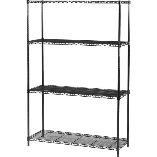 Étagère industrielle en fil métallique Safco, unité de base, 18 po x 48 po