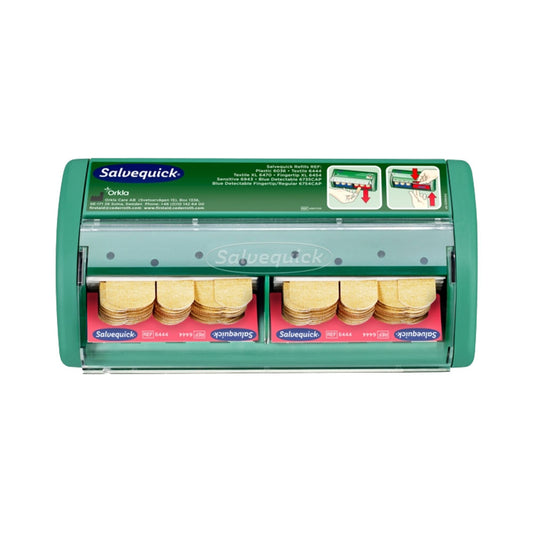 WASIP Salvequick Bandage Dispenser with 72 Fabric Bandages - Wall Mounted