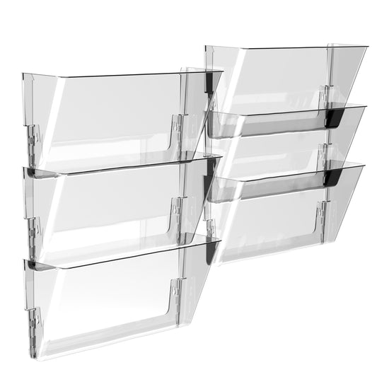 Storex Unbreakable Wall Pocket Legal - Clear