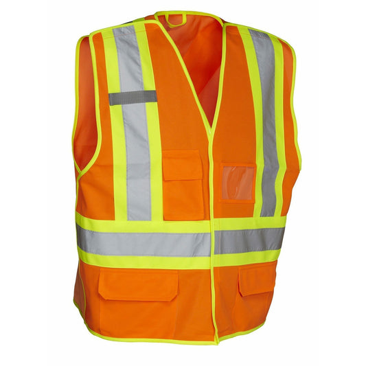 Forcefield Deluxe 5-Point Tear-Away Vest - Orange - Fits XXL / XXXL