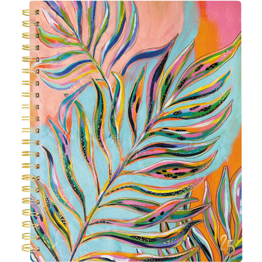 Cambridge 2025 EttaVee Leaf Weekly/Monthly Planner - 11" H x 8-1/2" W - Multicolour - English