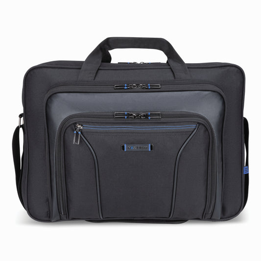 Nextech 17.3" Business Briefcase with Strap - Black