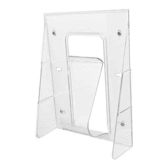 Présentoir mural pour magazines Deflecto Stand-Tall - 1 compartiment - Format magazine - Transparent