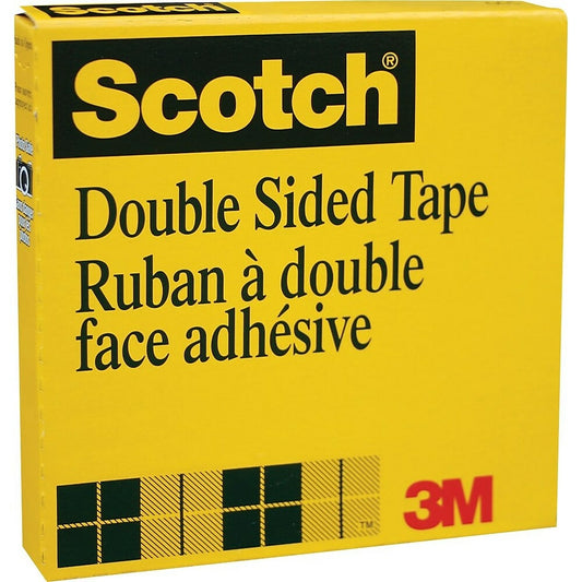 Ruban adhésif double face transparent Scotch, 19 mm x 33 m (665-18)