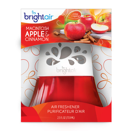 Désodorisant à l'huile parfumée Bright Air, parfum pomme Macintosh et cannelle