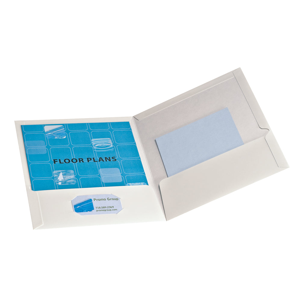 Oxford Portfolio, 2 Pockets, Letter Size, White