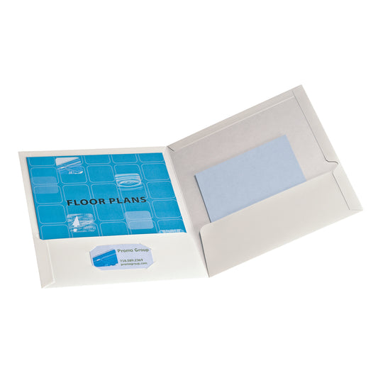 Oxford Portfolio, 2 Pockets, Letter Size, White