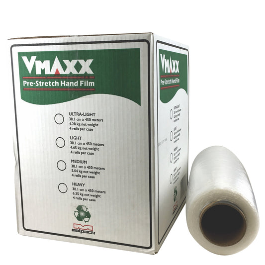 Bandages pré-étirés Vmaxx - Légers - 15" x 1476' - Paquet de 4