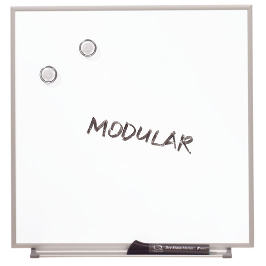 Tableau magnétique effaçable à sec avec cadre en aluminium Matrix - 122 cm (l) x 79 cm (h) - Blanc