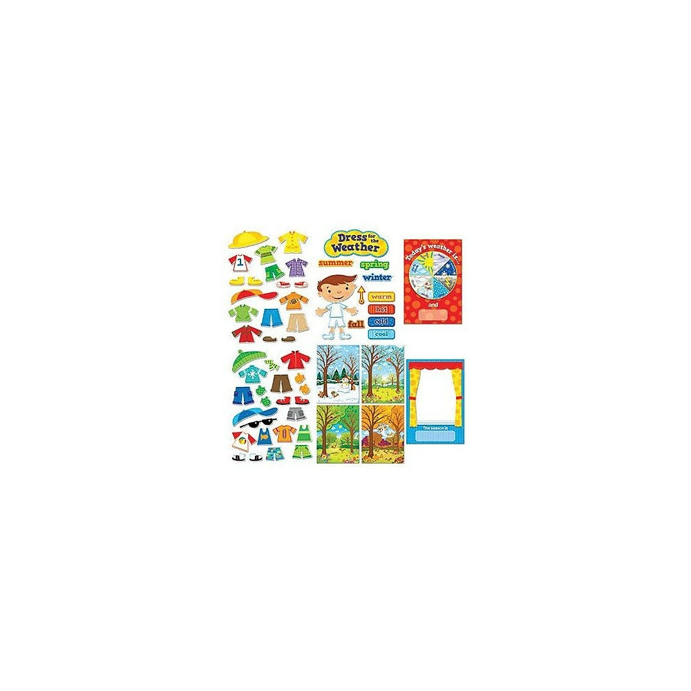 Ensemble de tableaux d'affichage Creative Teaching Press, Habillez-vous en fonction du temps (CTP1640)