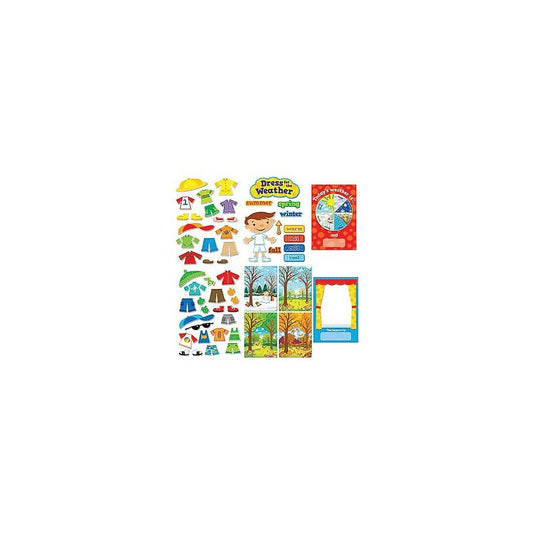 Ensemble de tableaux d'affichage Creative Teaching Press, Habillez-vous en fonction du temps (CTP1640)