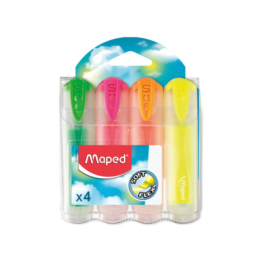 Surligneurs Maped - Assortis - Lot de 4
