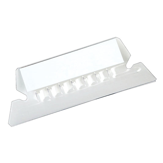Onglets de dossier en plastique souple Pendaflex - 2 po - Coupe 1/5 - Transparent - Paquet de 25