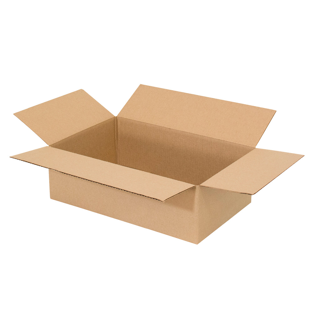 Boîte d'expédition en carton ondulé Staples - 40,6 cm (L) x 67,5 cm (l) x 10,2 cm (H) - 32C - Kraft - Paquet de 25