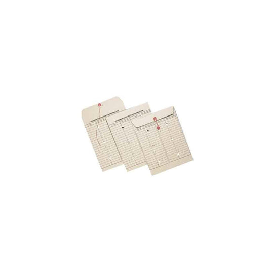 Supremex Button-and-String Closure Inter-Departmental Envelopes - 32lb. - 10" x 13" - Natural - 200 Pack