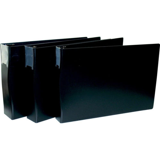 VLB D-Ring Ledger Size Poly 1" Binder - 11" x 17" - Black