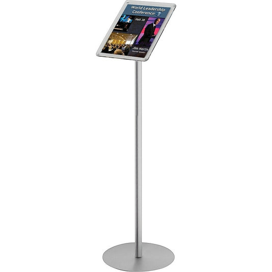 Porte-affiche de sol Staples, argent