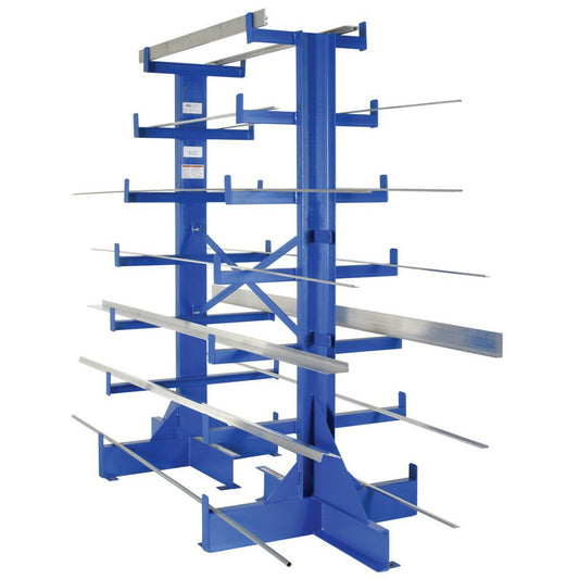 Vestil Warehouse Rack Starter - Bar Stock Tree- Single-Sided - 84"W x 38"D x 80"H