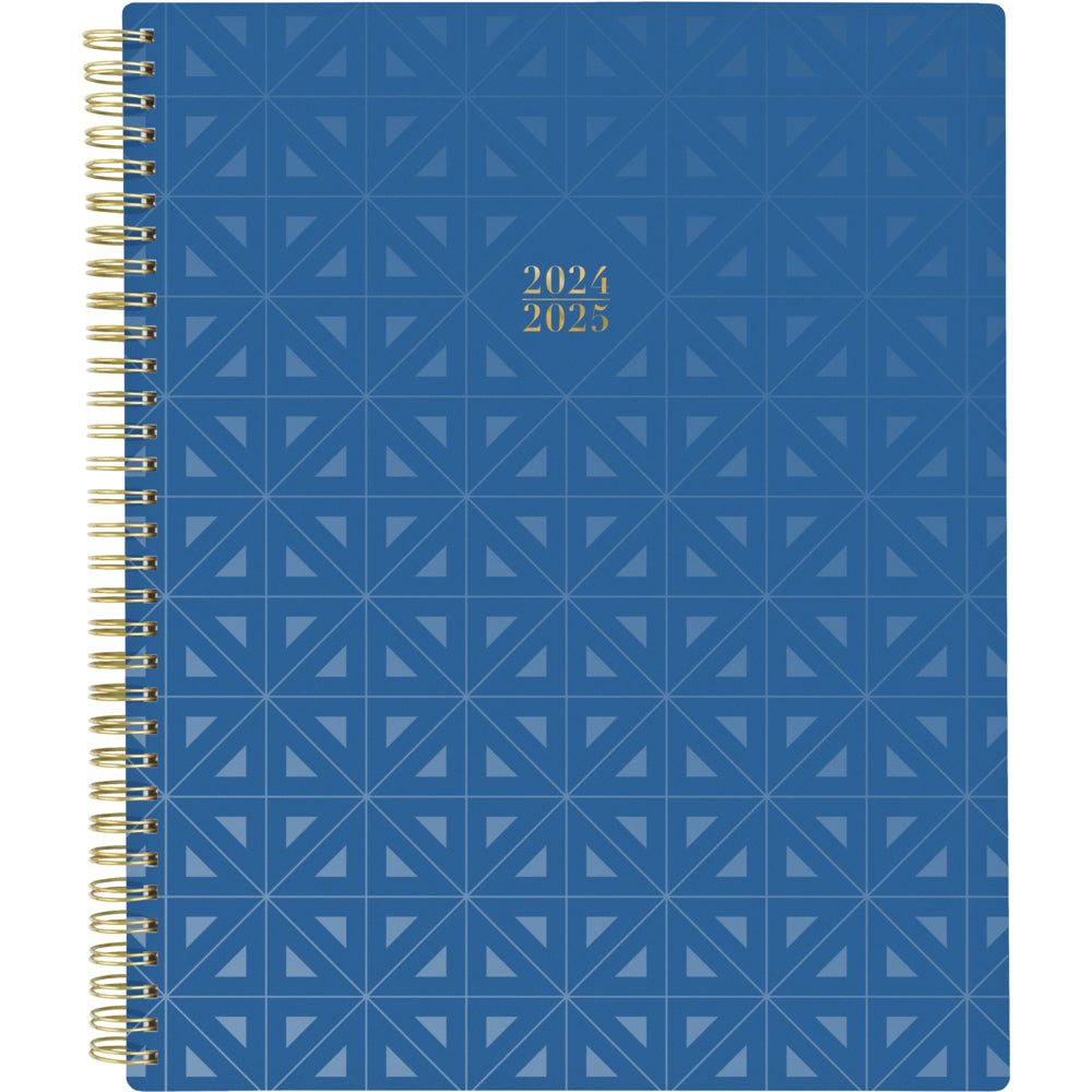 Cambridge 2024-2025 Weekly/Monthly Teacher Academic Planner - 8-1/2" x 11" - Navy - English