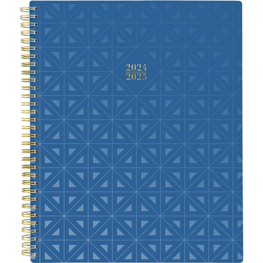 Cambridge 2024-2025 Weekly/Monthly Teacher Academic Planner - 8-1/2" x 11" - Navy - English
