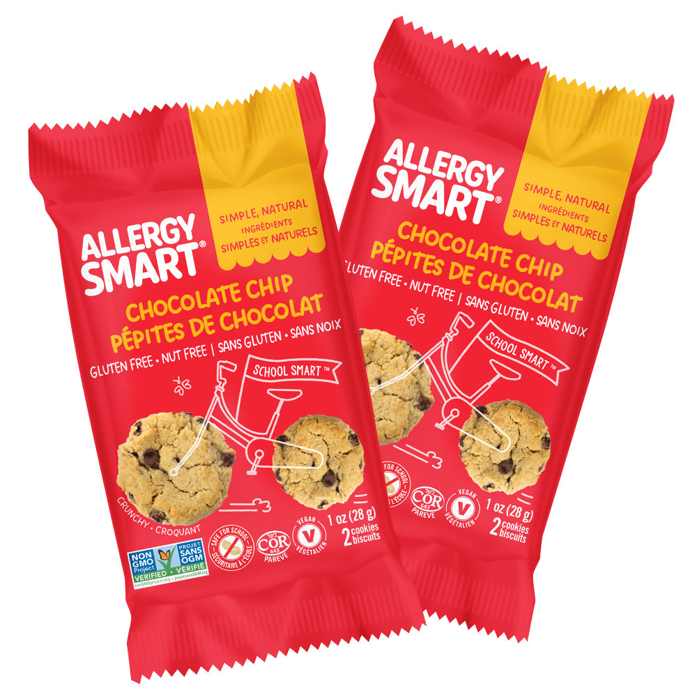 Biscuits Allergy Smart - Pépites de chocolat - 28 g - Paquet de 40