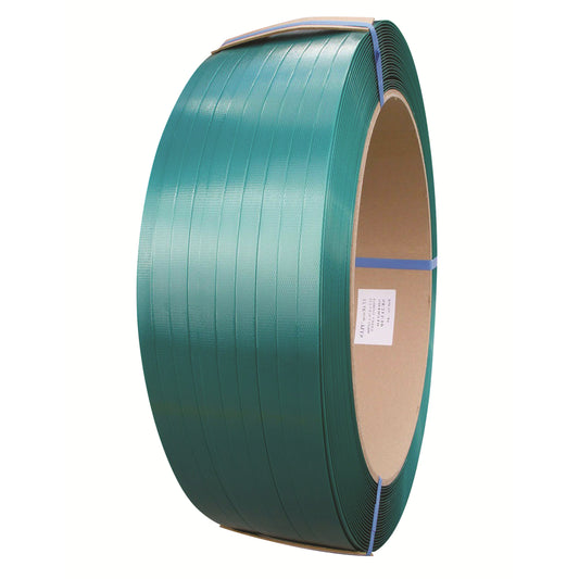 Feuillard en polyester SPC – 5/8 po x 0,035 po x 4 000 pi – 1 400 lb – Vert