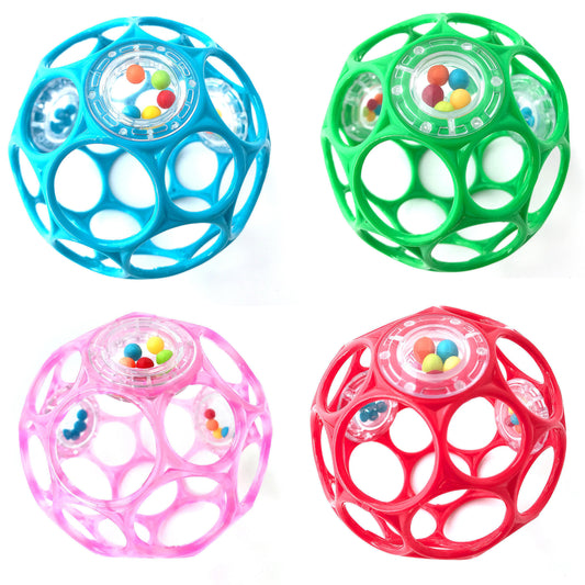 Kidcentral Supply Oball with Rattles - 4 Pack