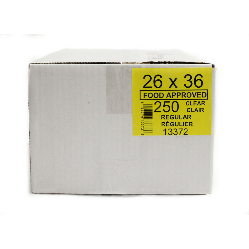 Sacs poubelle Eco II - 26" x 36" - Régulier - Transparent - Qualité alimentaire - Paquet de 250