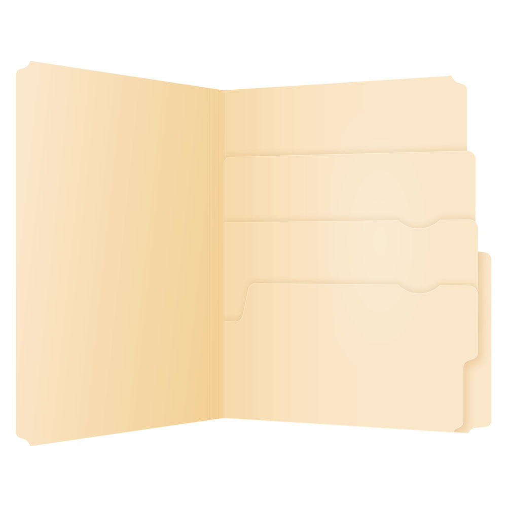 Chemises de classement Pendaflex Divide It Up Manila - Format lettre - Paquet de 24