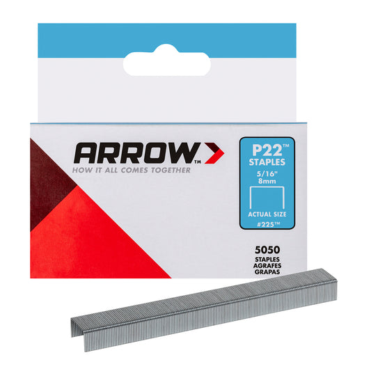 Agrafes Arrow pour P22, 5/16", paquet de 5050