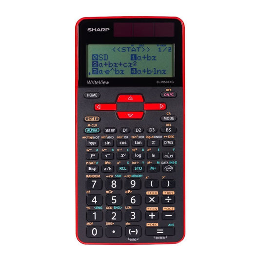 Sharp ELW535XGRD 422 Function 16-Digit Scientific Calculator - Red