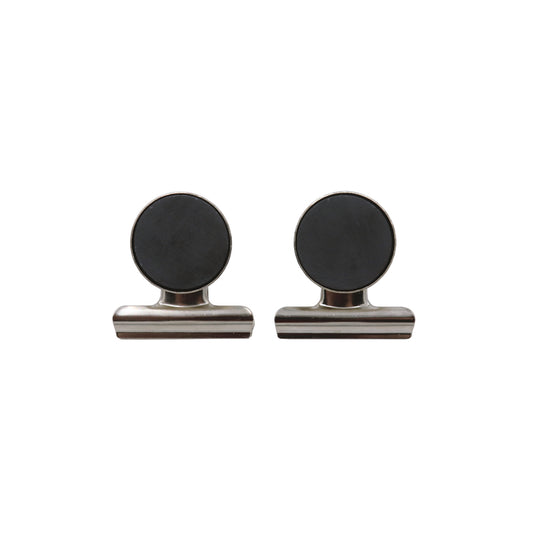 Pince magnétique Westcott Bulldog - 38 mm - Argent - Lot de 2