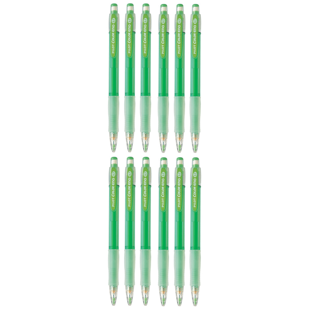 Porte-mines Pilot Colour Eno - 0,7 mm - Vert - Lot de 12
