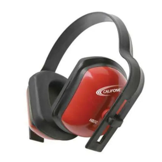 Califone HS50 Hearing Safe Noise Protection Ear Muff - 28dB - Red