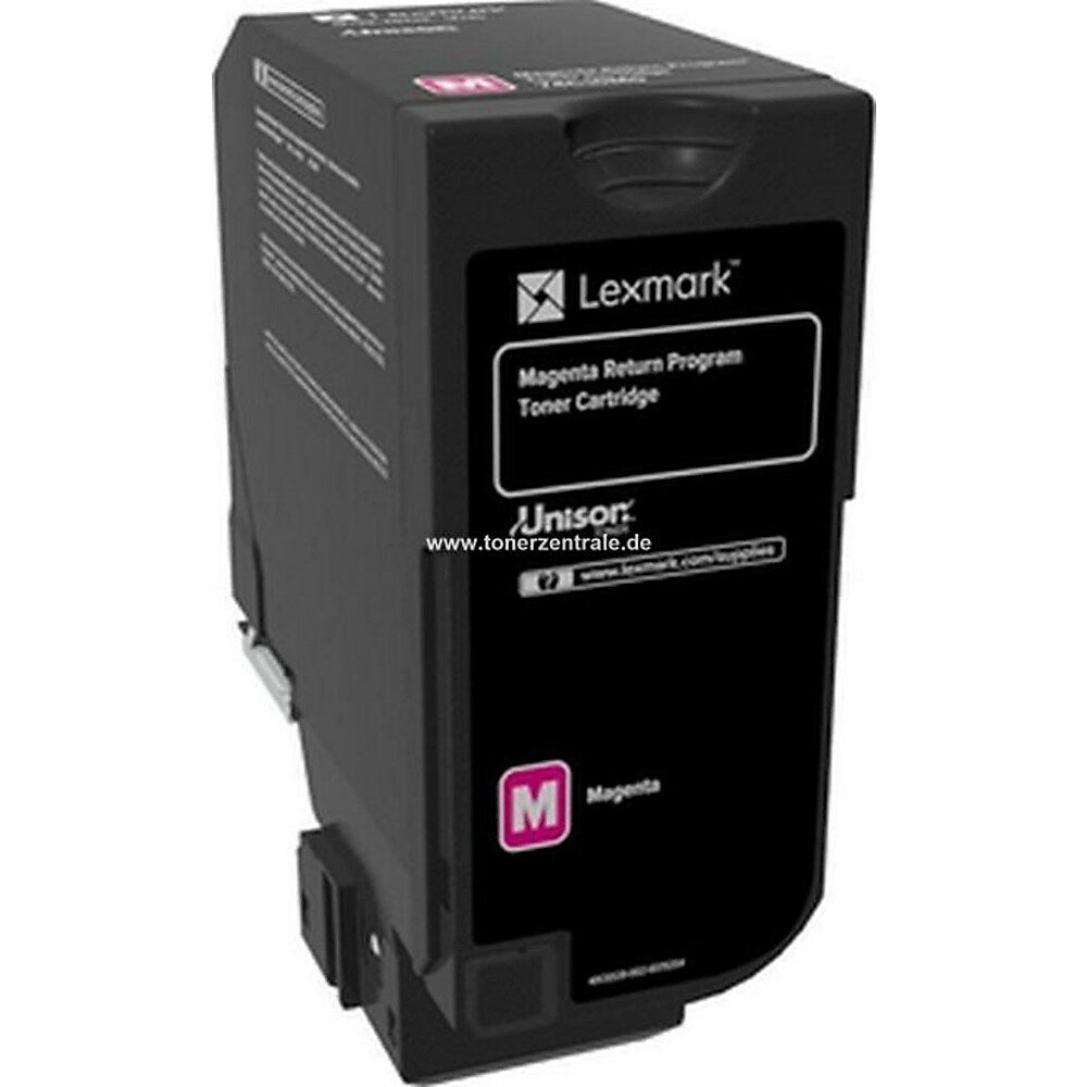 Cartouche de toner magenta à retourner Lexmark CS720 - CS725 - CX725 (74C10M0)