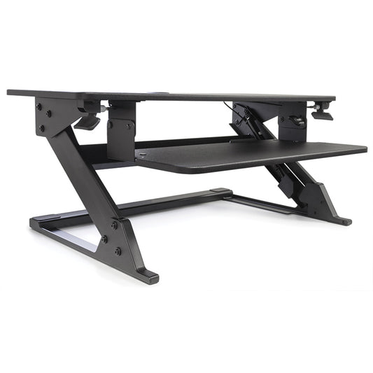 Horizon Goya Sit-Stand Workstation - 15.75" D x 35.5" W - Black