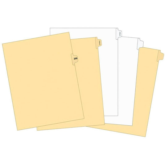 Supreme Litigation Tabs 15th Cut Singles 11" White Blank