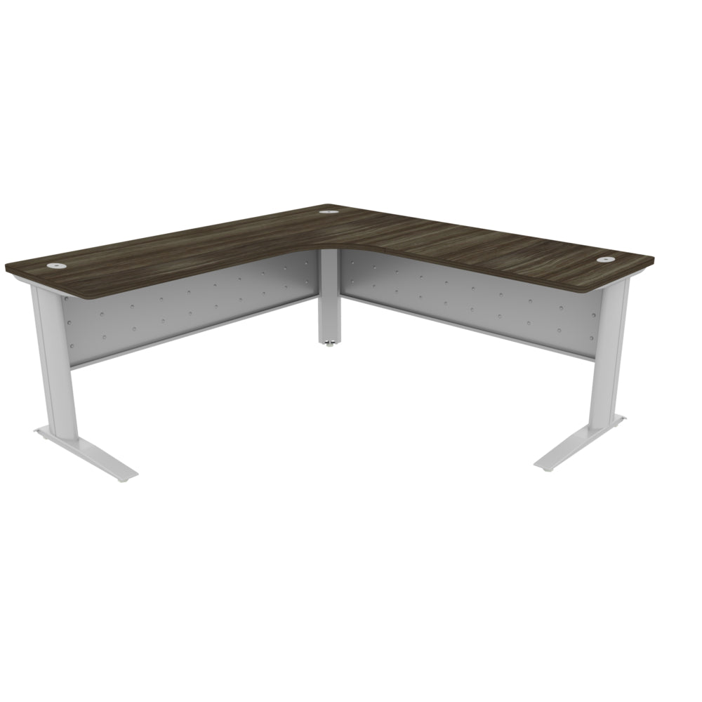 HDL Corner Desk with Metal Legs & Modesty Panels