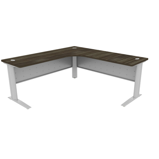 HDL Corner Desk with Metal Legs & Modesty Panels
