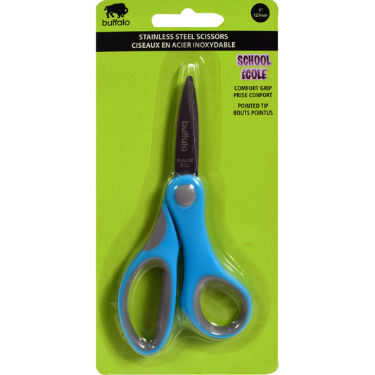 Buffalo Pointed Tip 5" Comfort Grip Scissors