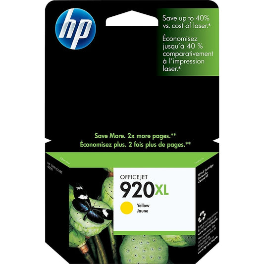 HP 920XL Yellow High Yield Original Ink Cartridge (CD974AN)